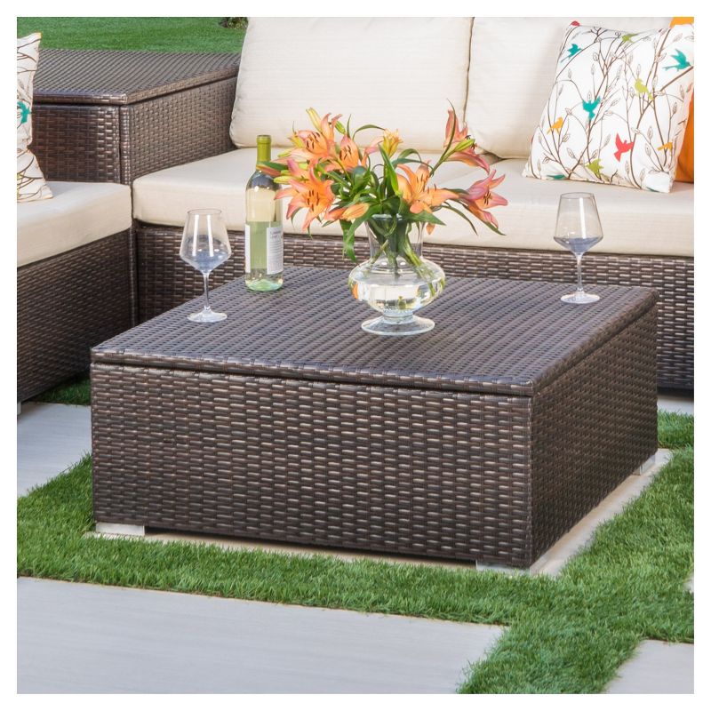Sheldon Round Coffee Table - Black - Courtyard Casual