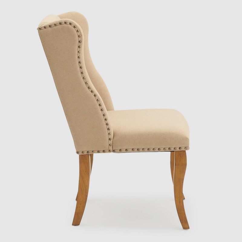 Set of 2 Avignon Tufted Dining Chair Beige - RST Brands