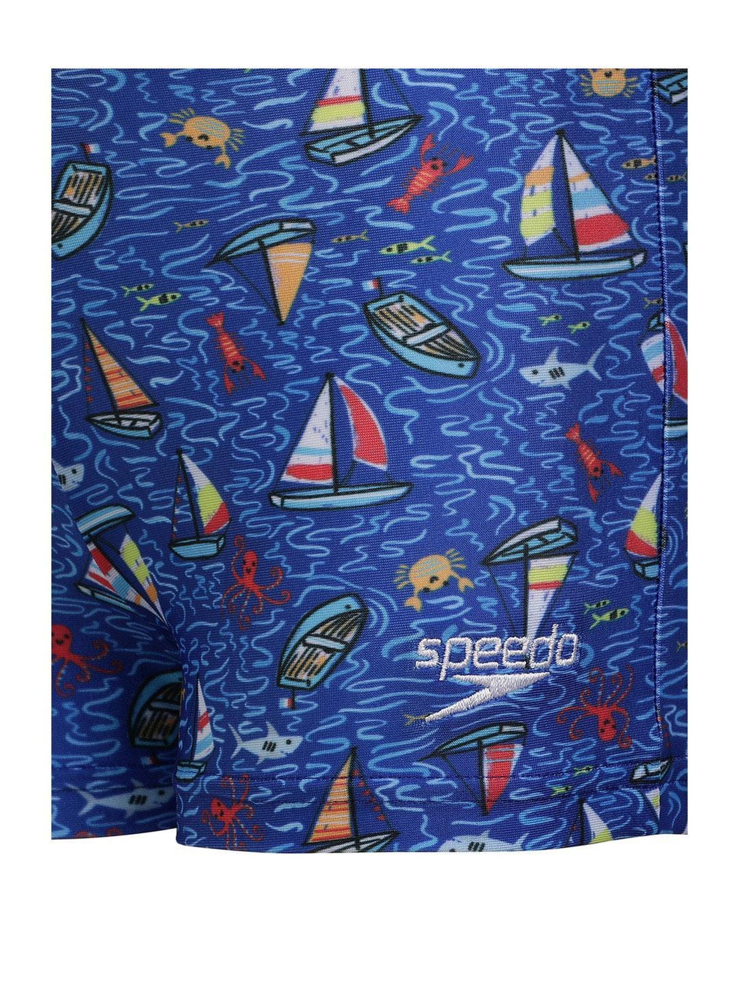 Speedo Kids Dark Blue Printed Shorts