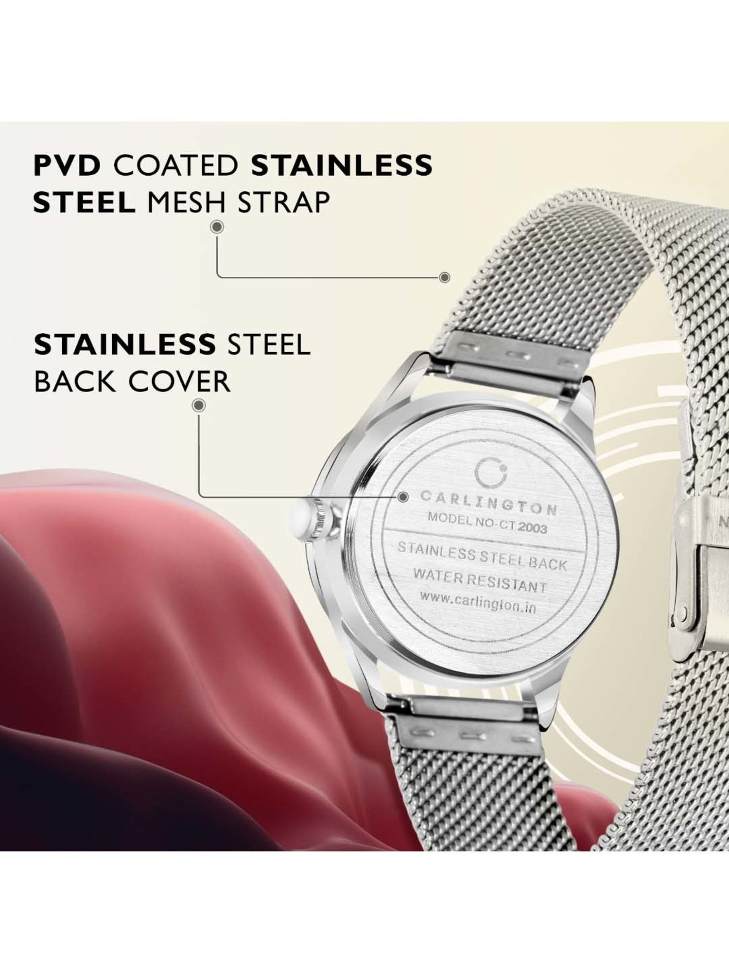 CARLINGTON CT 2003 Analog Watch for Women