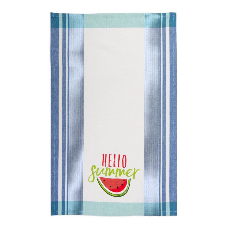 3pk Cotton Hello Summer Dishtowel Set - Design Imports