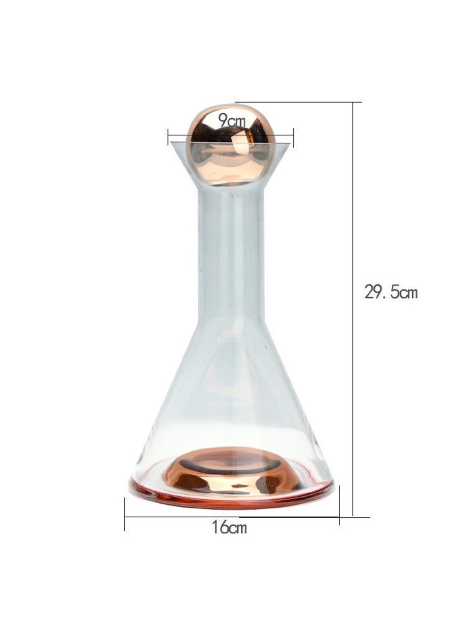 Pure Home and Living Blue Glass Decanter (0.7 L)