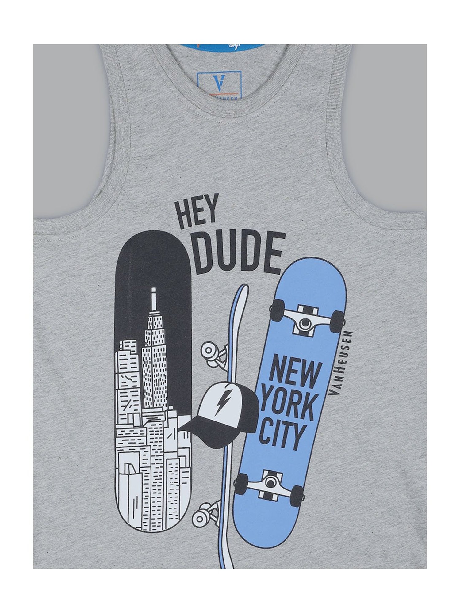 Van Heusen Regular Fit Smart Tech Easy Stain Release Vest - Grey Melange