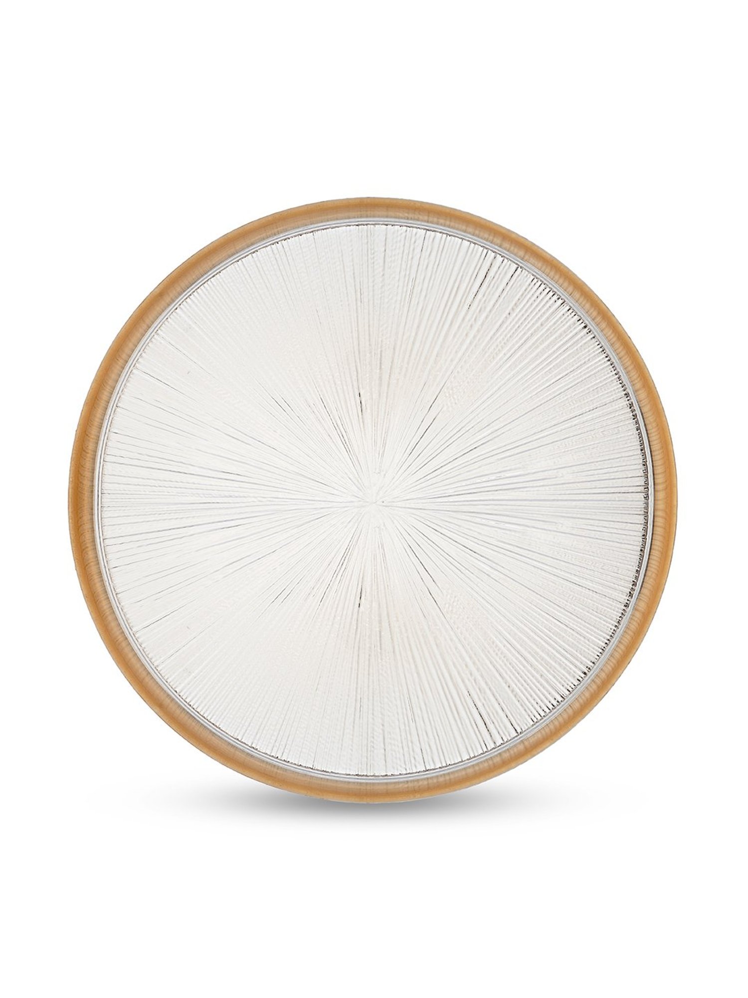 Pure Home and Living Transparent Glass Textured Dinner Plates