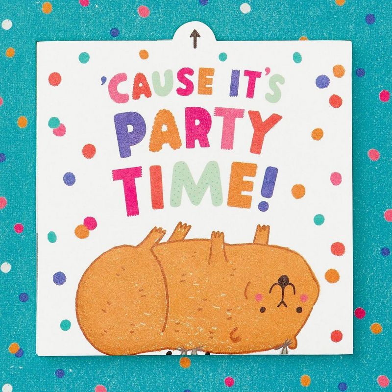 Birthday Card Animal Party Time