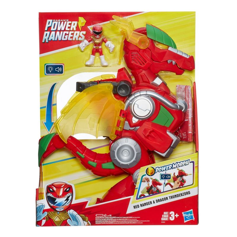Power Rangers Red Ranger And Dragon Thunderzord Action Figure