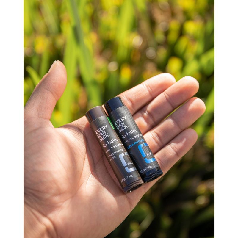 Every Man Jack Shea Butter Lip Balm - Trial Size - 0.15oz