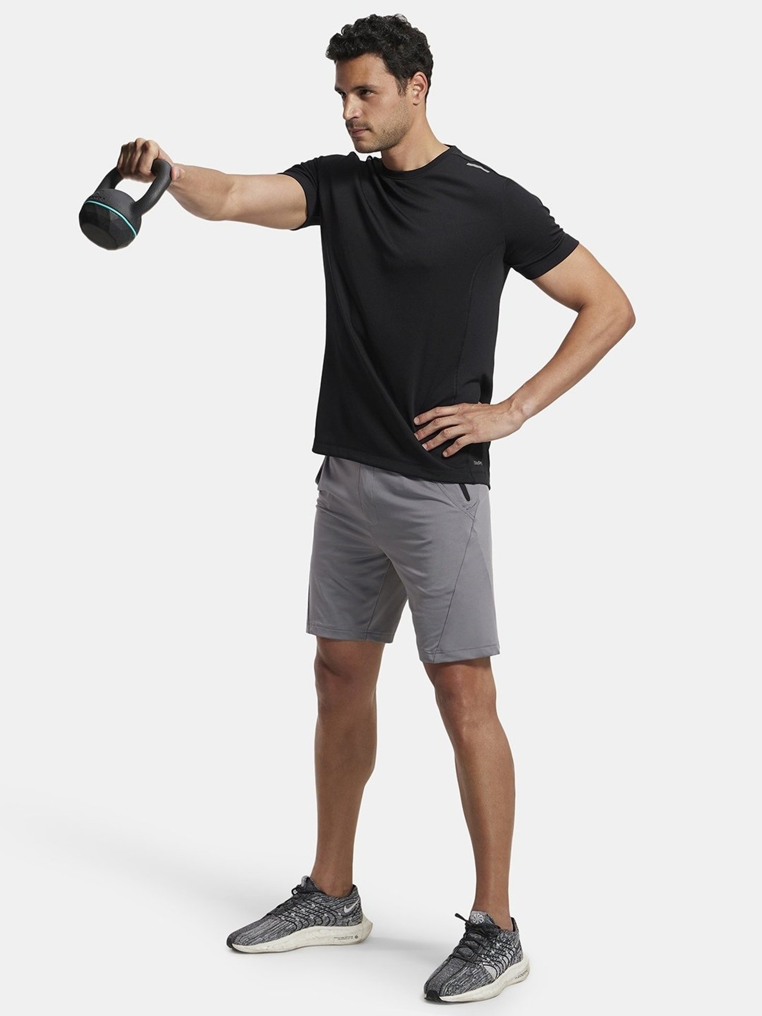 Jockey Grey Straight Fit Shorts