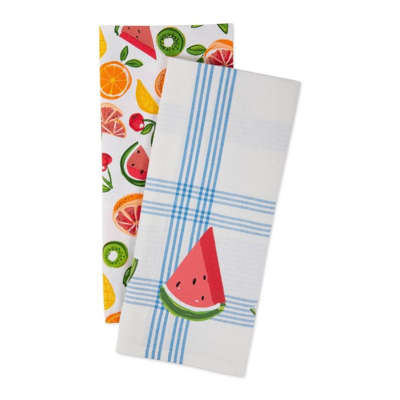 2pk Cotton Fruity Slice Dishtowel Set - Design Imports