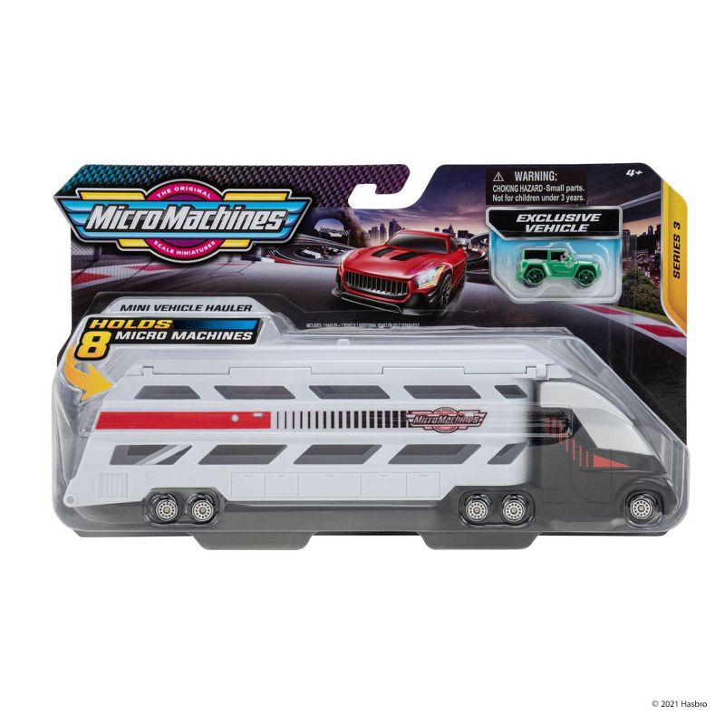 Micro Machines Mini Vehicle Hauler - White