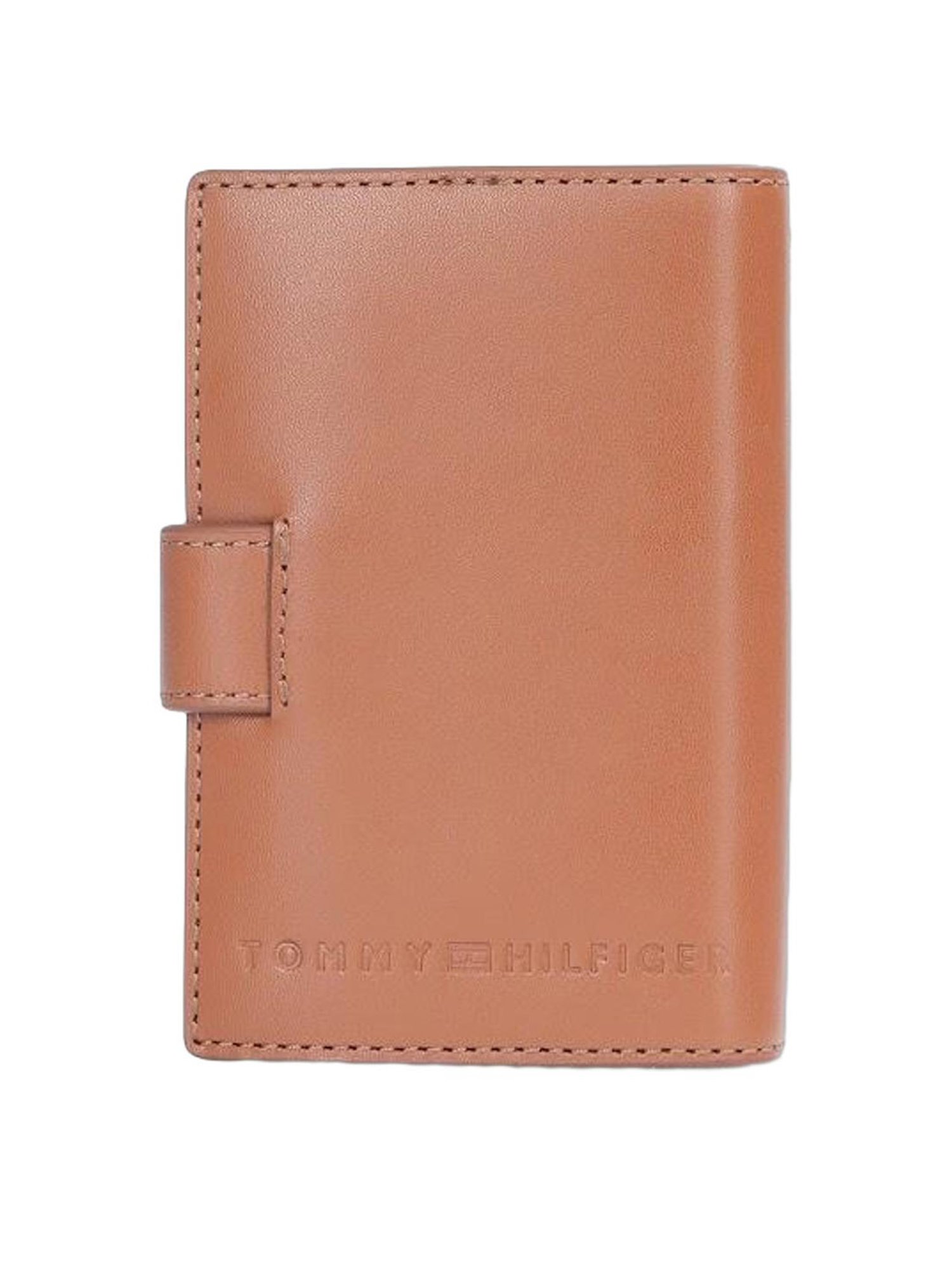 Tommy Hilfiger Tan Textured Free Size Bi-Fold Wallet
