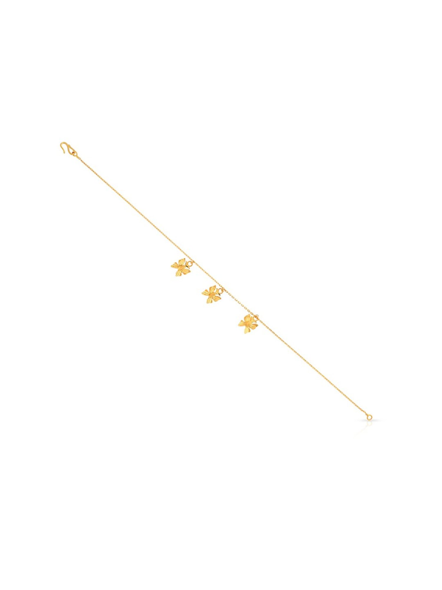 Malabar Gold and Diamonds BIS Hallmark 22k Yellow Gold Flexible Fit Bracelet for Women