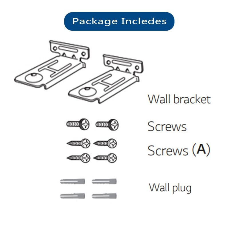 Pack of 2 AAA76471001 Wall Mount Bracket Fit for LG SH7B Soundbar