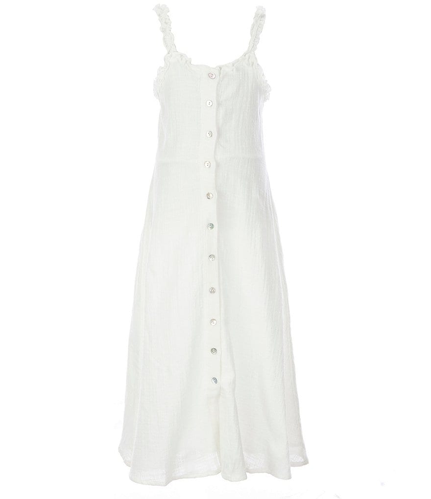 Guess Big Girls 7-16 Striped Overall Dress