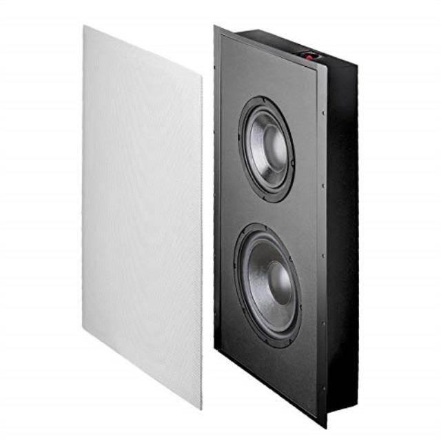 osd inwall 300w low profile home theater subwoofer trimless design 8" woofer w/ 10" passive radiator sl800d