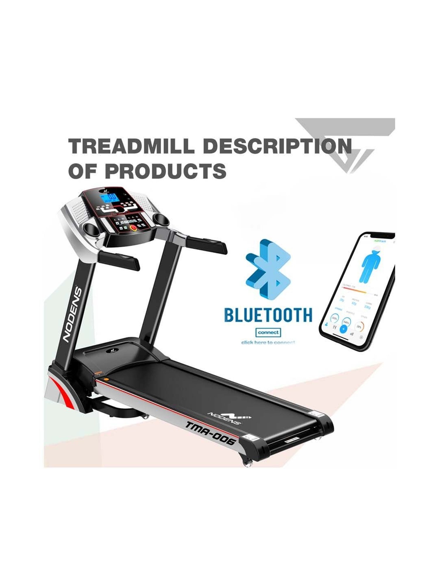 Nodens Black Treadmill (Size 6)