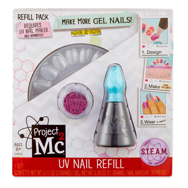 Project Mc2 UV Nail Maker DIY Design Kit REFILL Teal