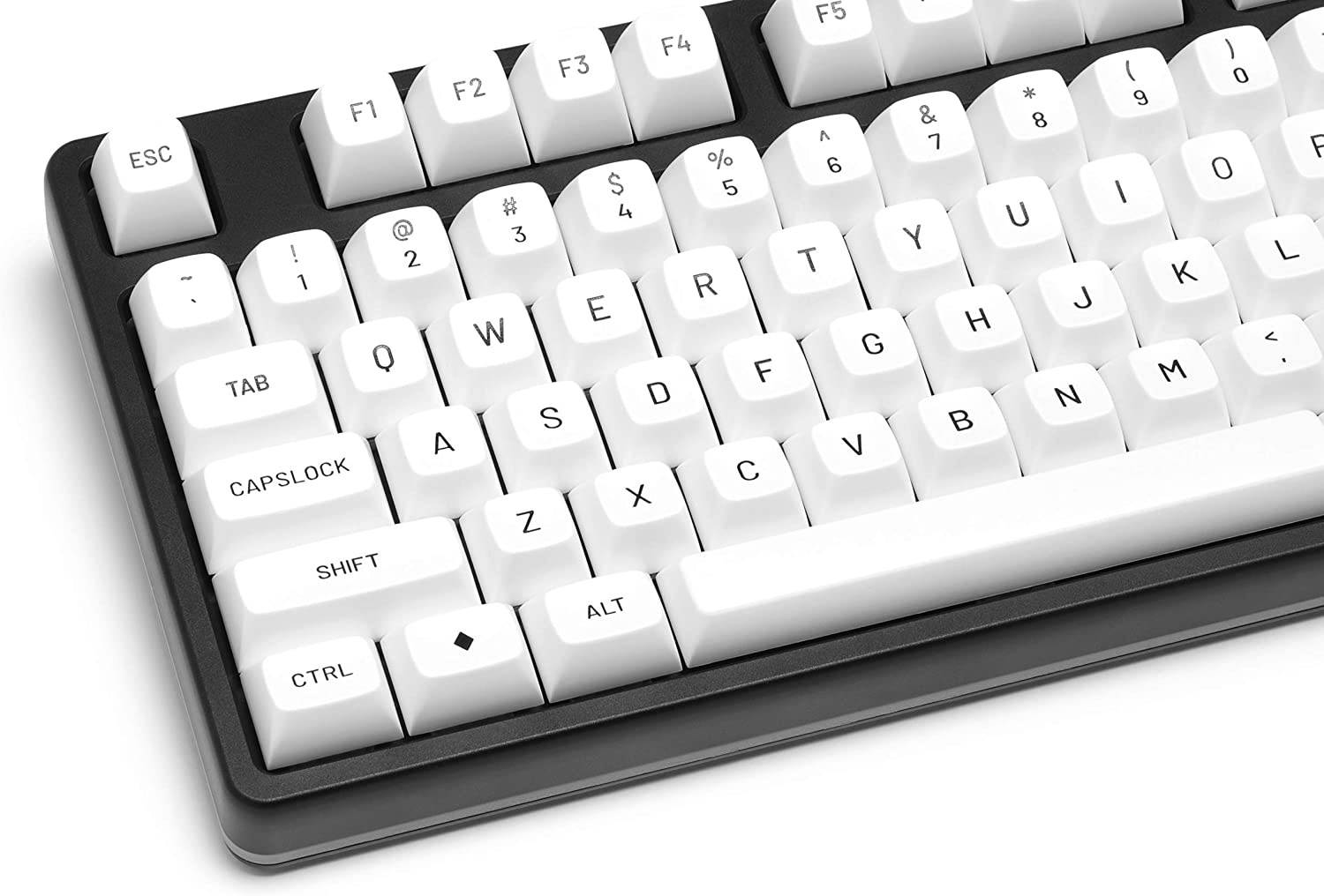 DROP MT3 Black-on-White Keycap Set, ABS Hi-Profile Keycaps, Doubleshot Legends, MX Style Covers Fullsize, Tenkeyless, Winkeyless, 60%, 65%, and 75% (Base Kit)
