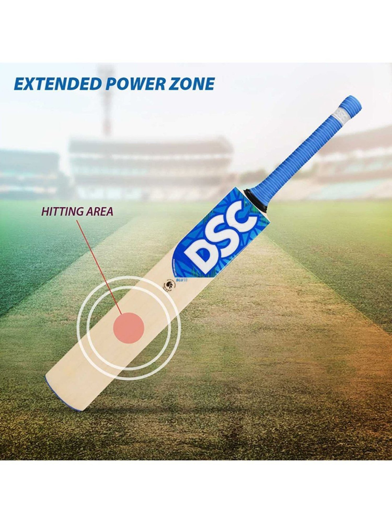DSC BLU 33 Kashmir Willow Cricket Bat Size - Mens
