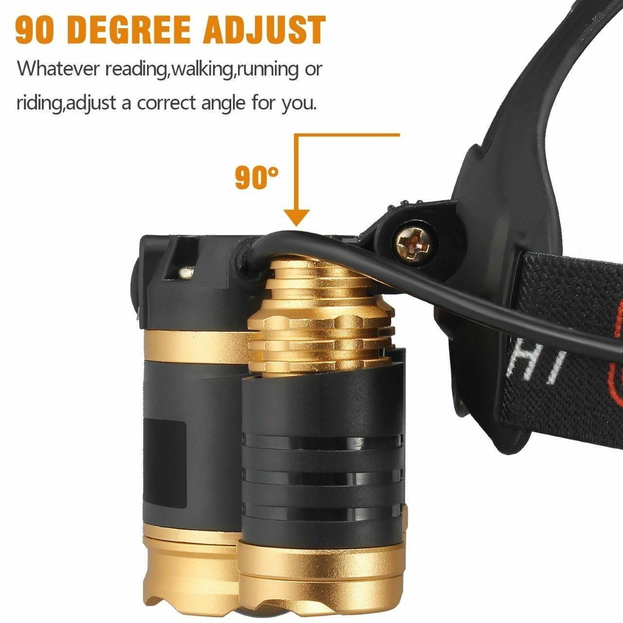 Super-bright 70000LM 3 X XM-L T6 LED Headlamp Headlight Flashlight Head Torch