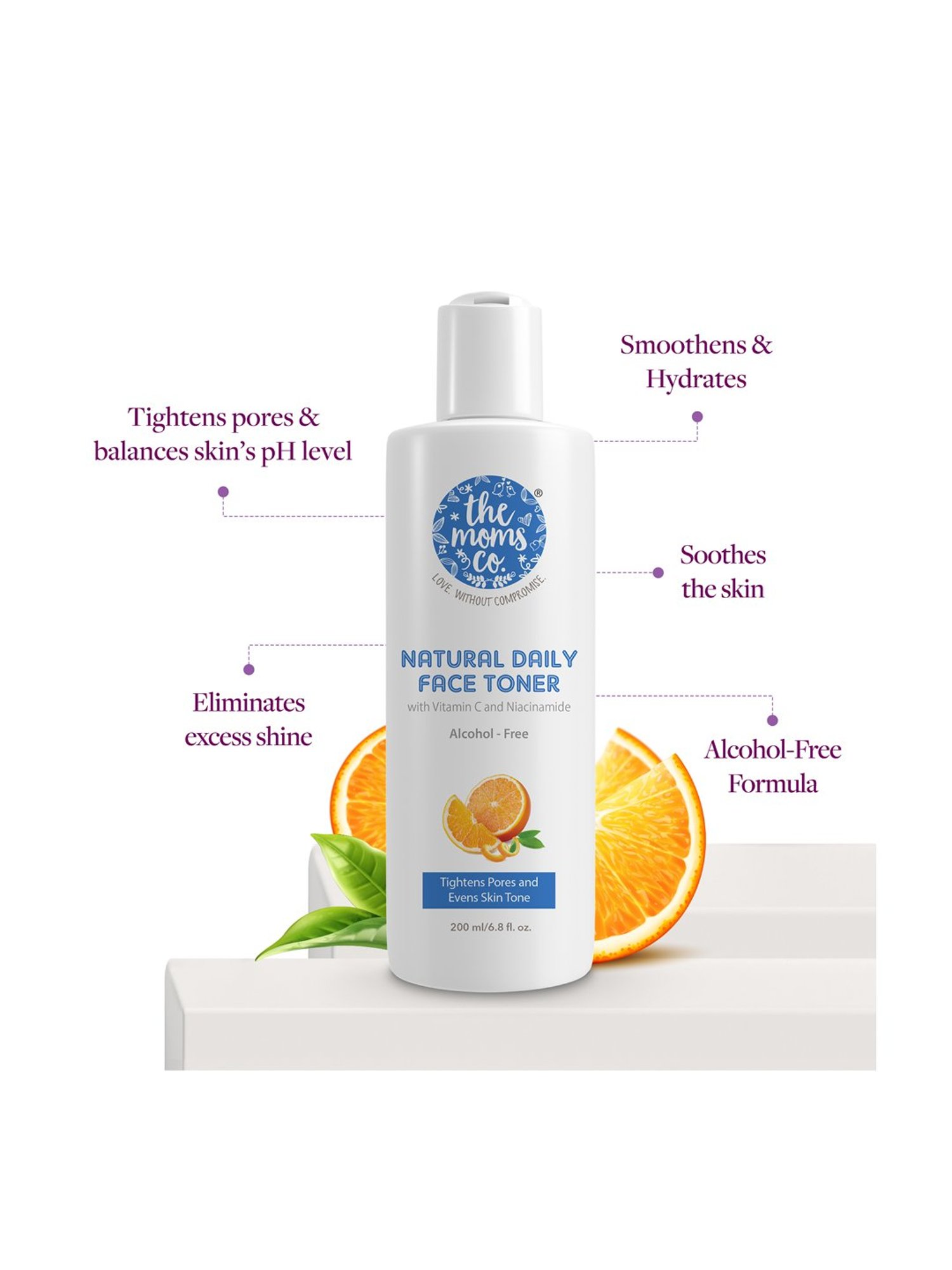 The Moms Co. Natural Daily Face Toner with Vitamin C - 200 ml
