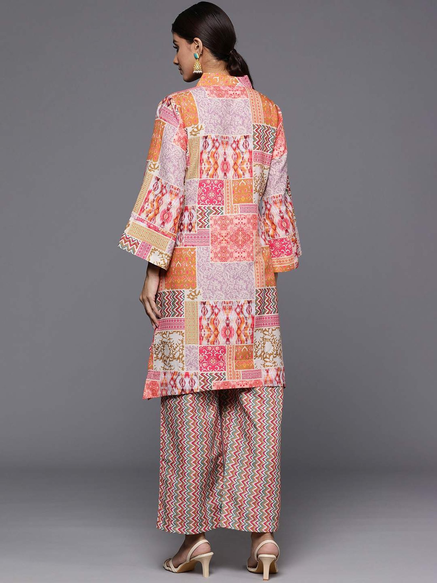 Varanga Multicolored Printed Kurti Palazzo Set