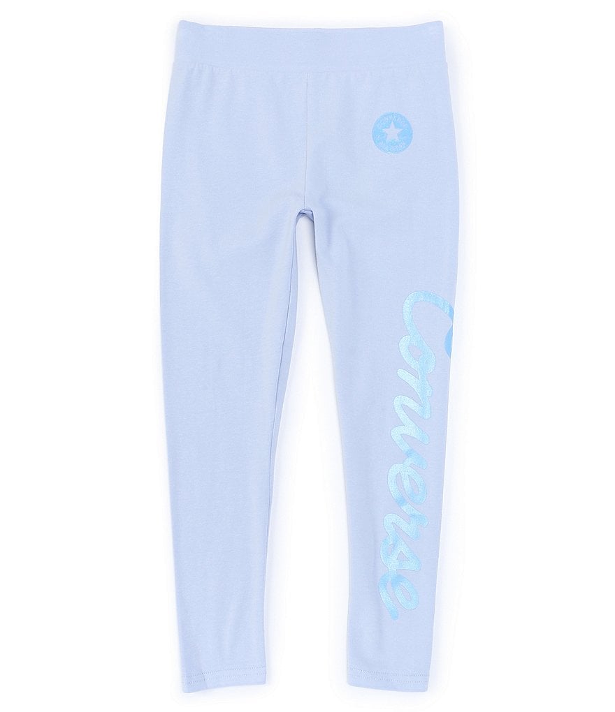 Converse Big Girls 7-16 Mid-Rise Chuck Taylor Script Metallic Shine Leggings