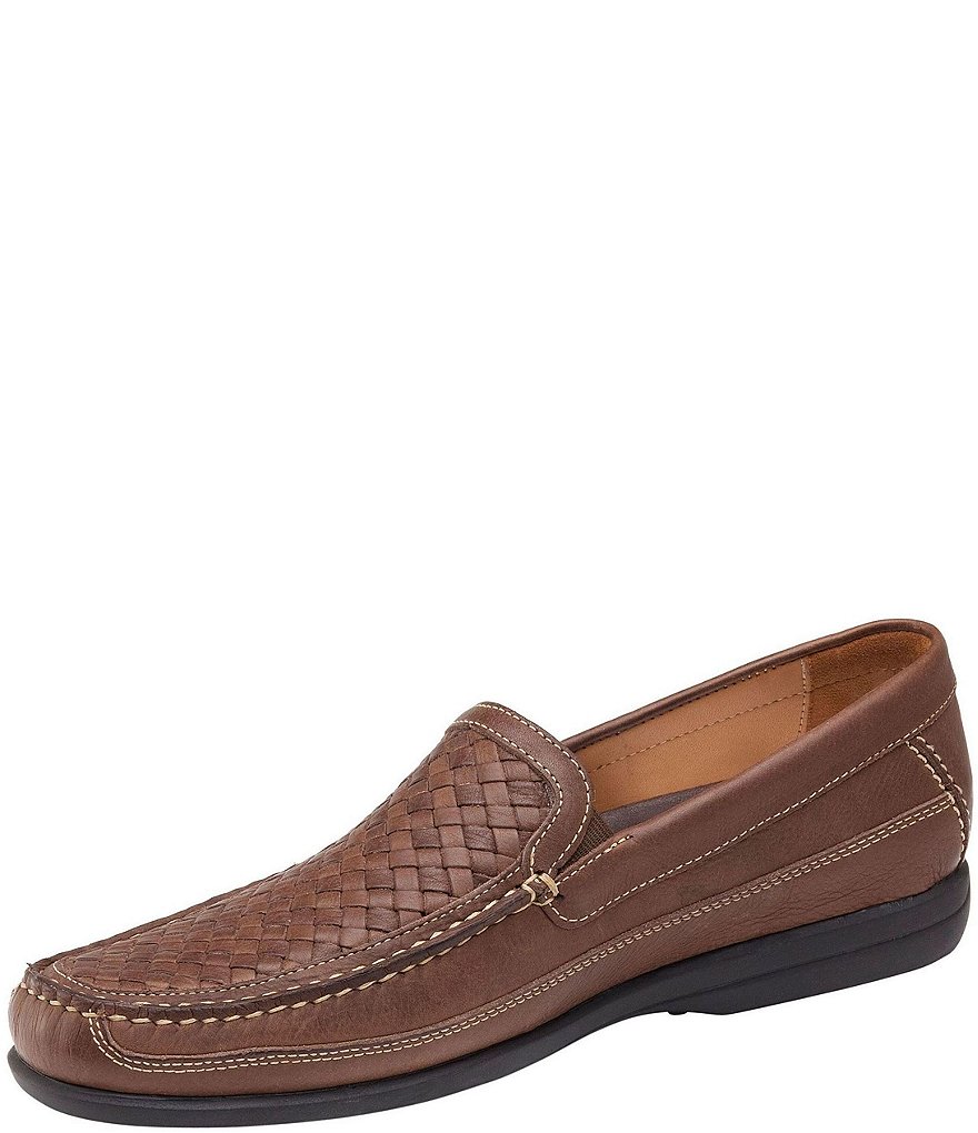 Johnston & Murphy Men's Locklin Woven Venetian Leather Loafers