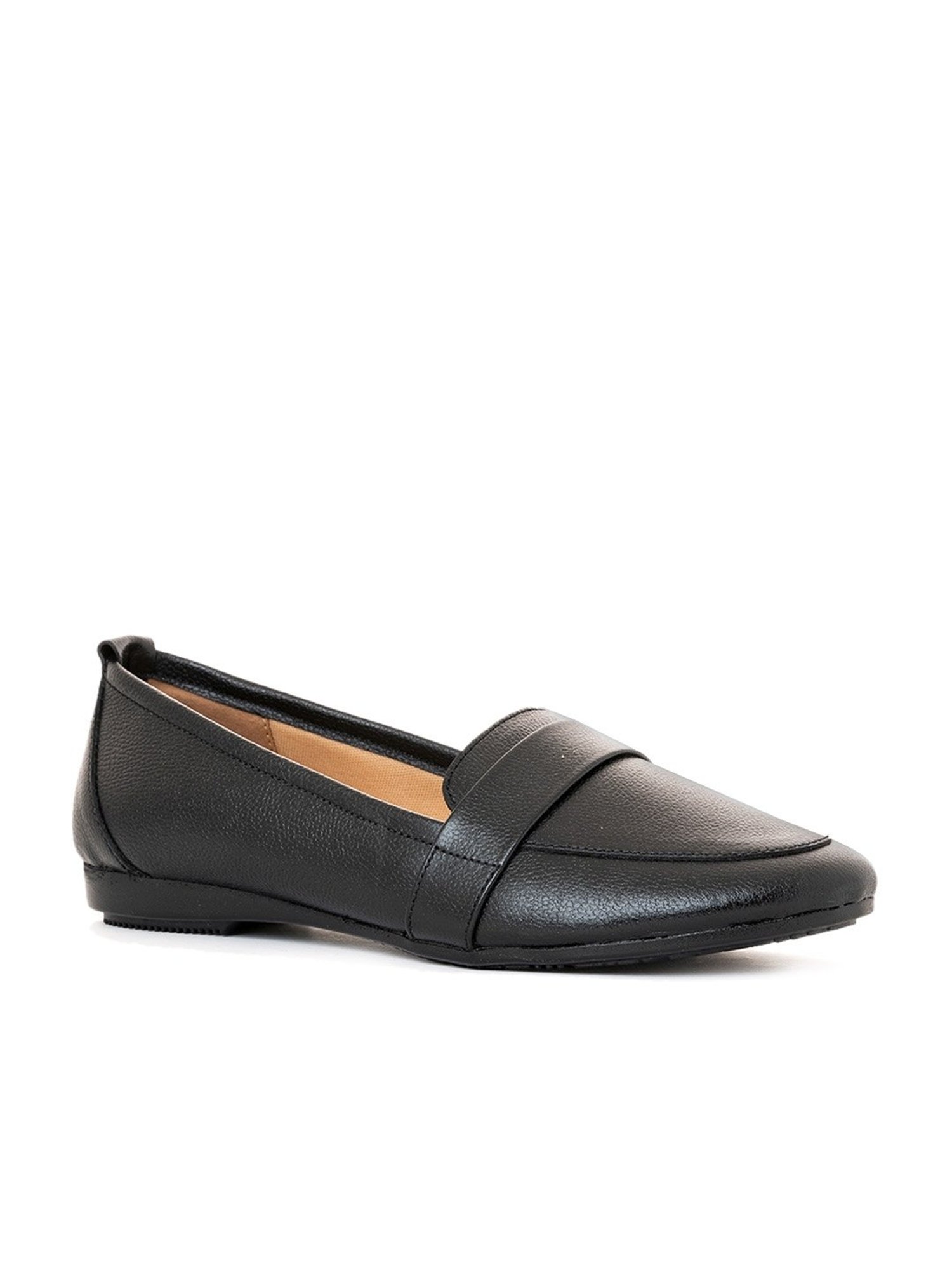 Sharon by Khadims Women's Black Formal Loafers