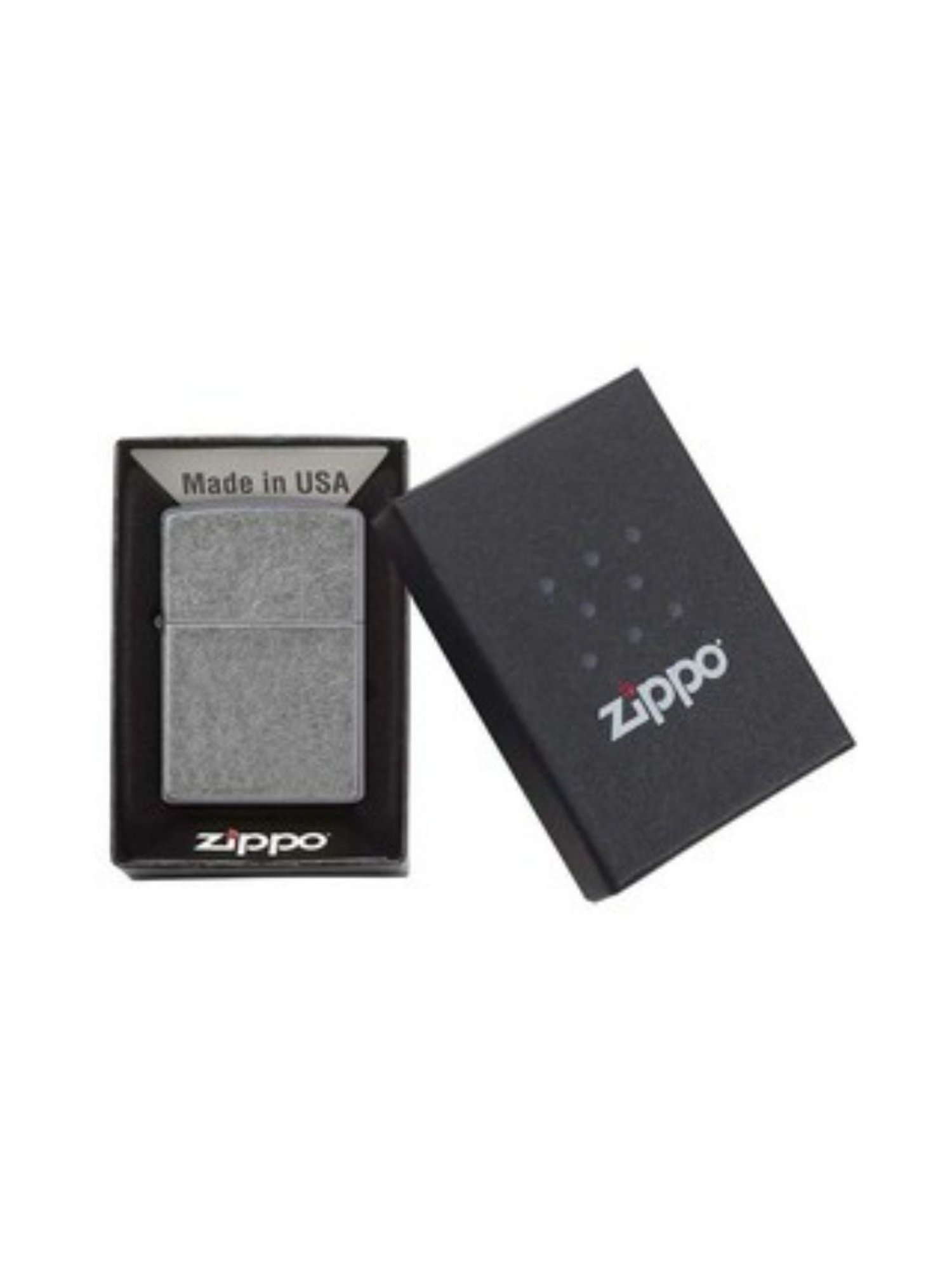 Zippo Silver Classic Antique Plate Brass Windproof Pocket Lighter
