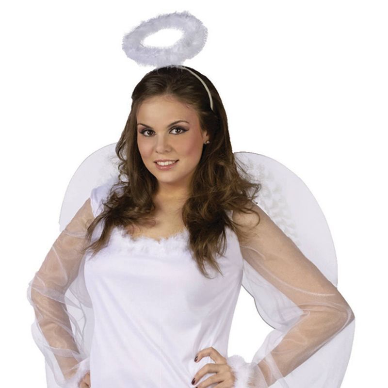 Adult Angel Halloween Costume White XXL