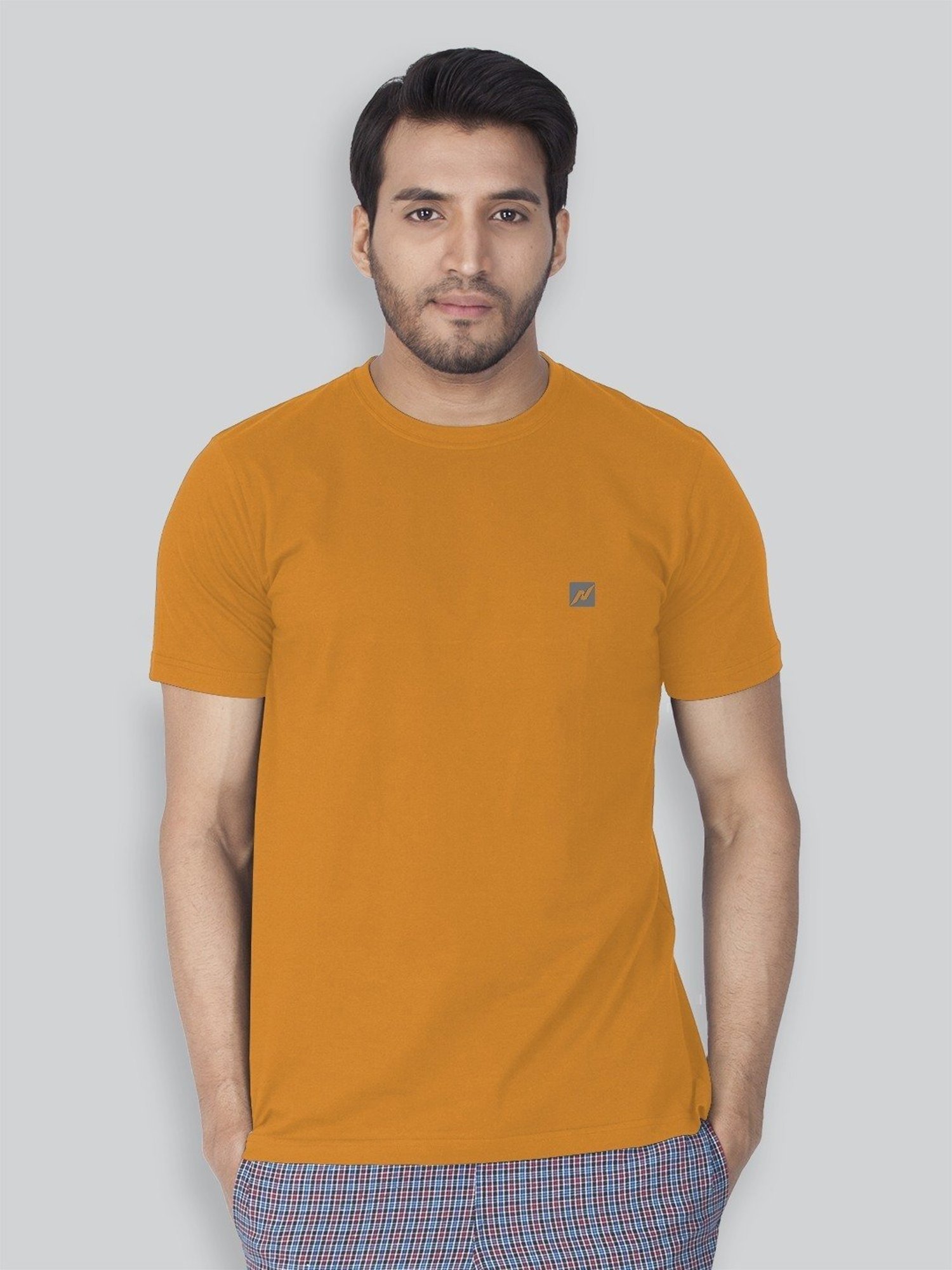 Lux Nitro Turquoise & Orange Regular Fit T-Shirt Pack of - 2