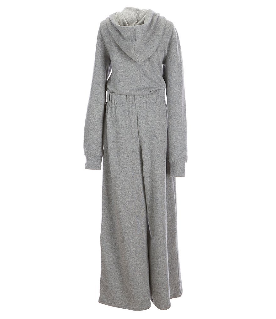 Habitual Big Girls 7-16 Long-Sleeve French Terry Hooded Jumpsuit