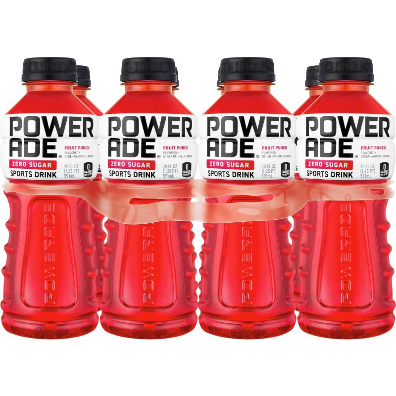 POWERADE Zero Fruit Punch Sports Drink - 8pk/20 fl oz Bottles