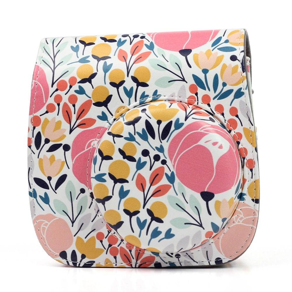Blue Rose Protective Camera Case Bag Compatible for Fujifilm Instax Mini 8+/ 8/9 Instant Camera Bag with Adjustable Strap