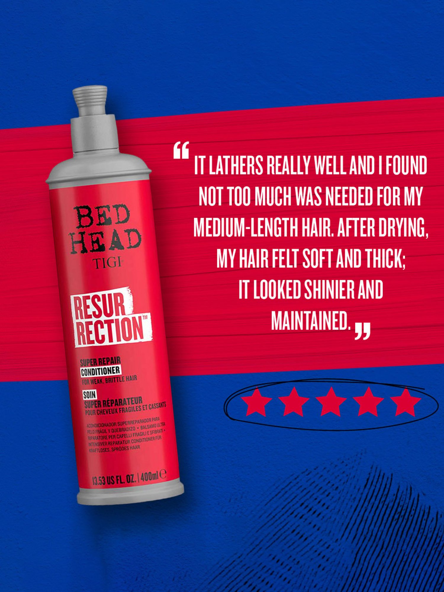 Bed Head TIGI Resurrection Super Repair Hair Conditioner - 400 ml