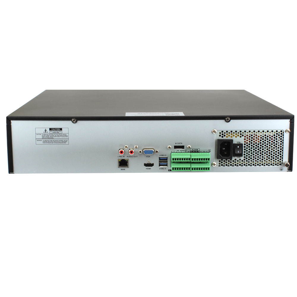 (GW5532N-V8) GW Security 32 Channel 4K Output NVR H.264/H.265 Compatible, Supports 32 x ONVIF 4K IP Cameras, 64TB HDD Capacity, Smart Time Bar Search, USB3.0 Backup, Motion Recording, Smartphone P2P