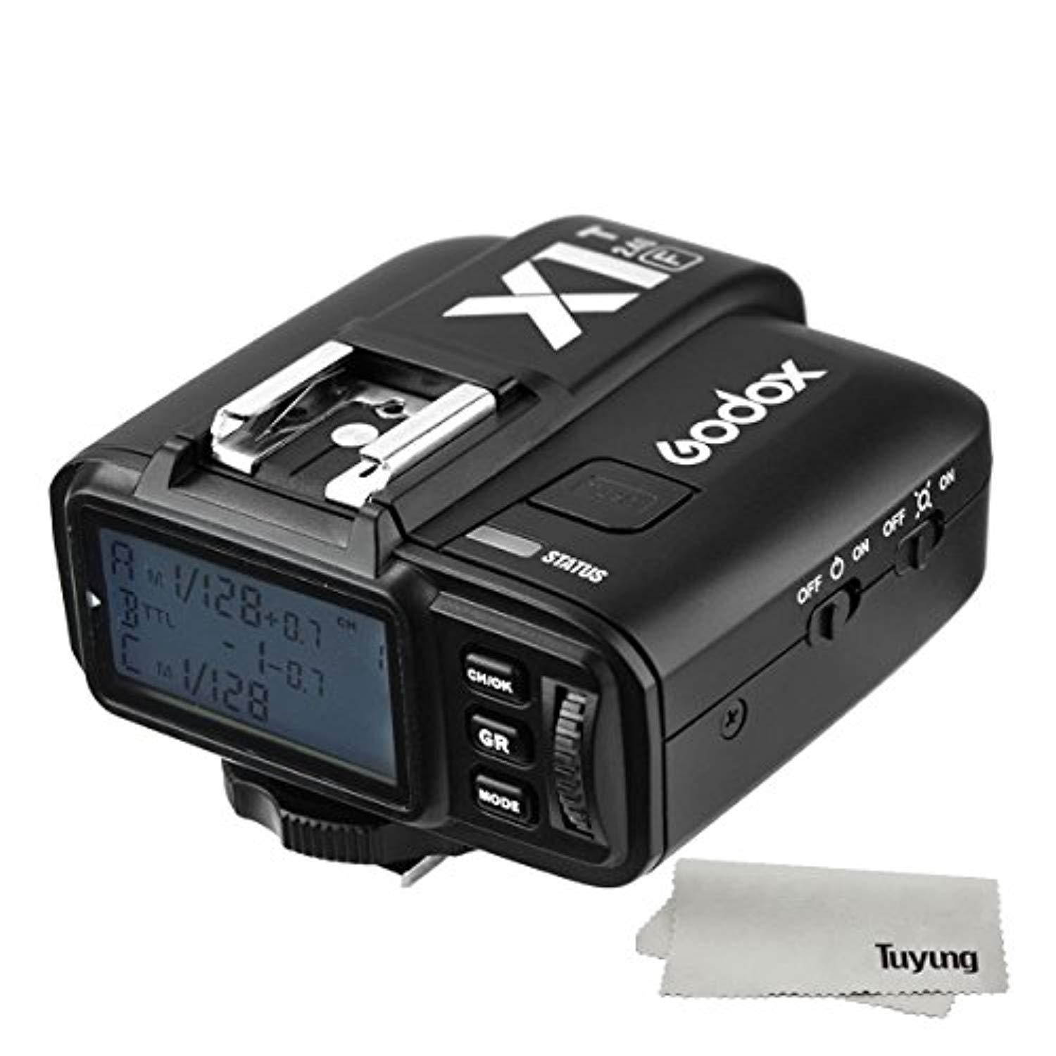 godox x1tf ttl strobe trigger 1/8000s hss 32 channels 2.4g wireless lcd flash trigger transmitter for fuji fujifilm cameras