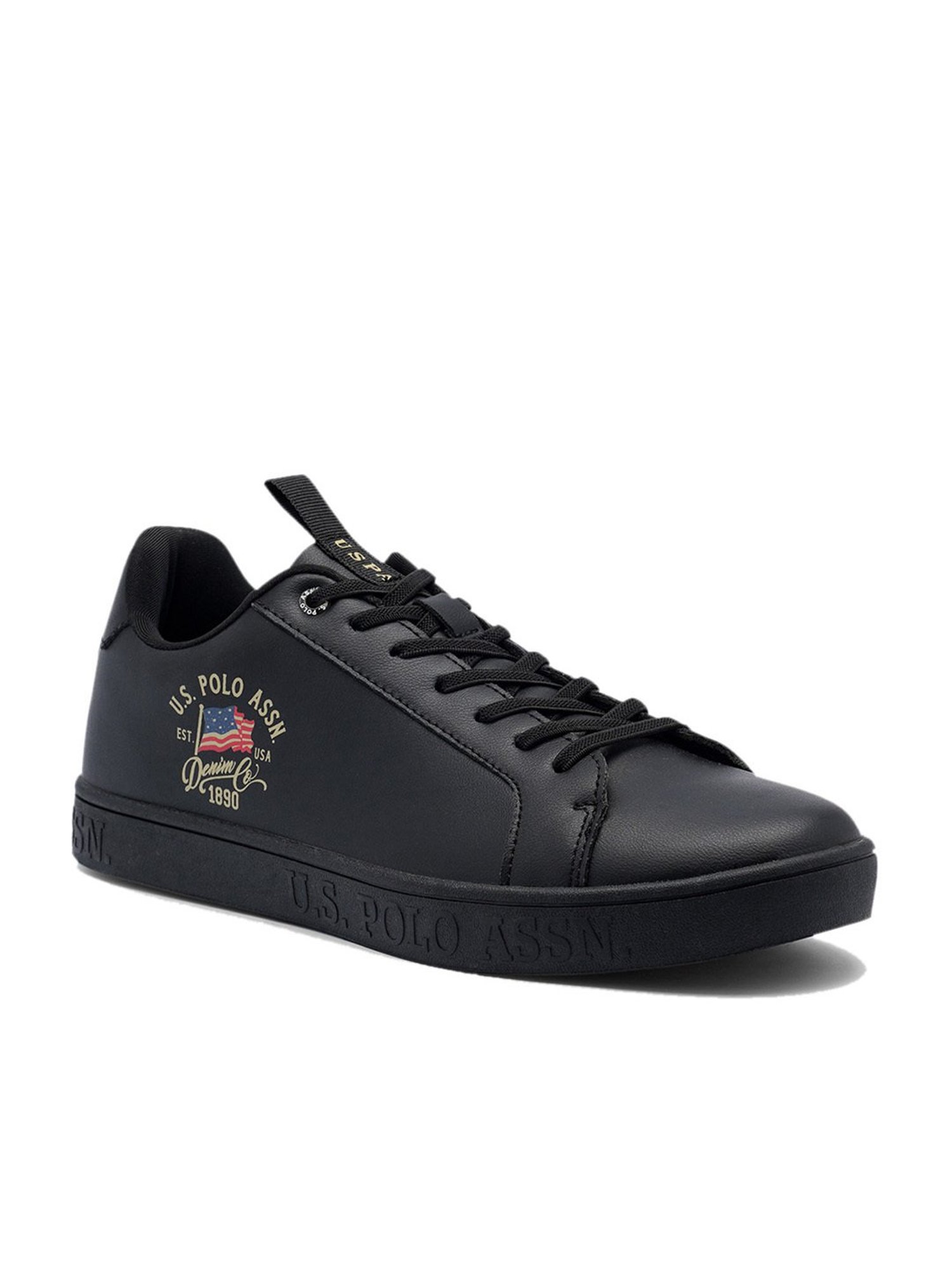 U.S. Polo Assn. Men's Lars Black Casual Sneakers
