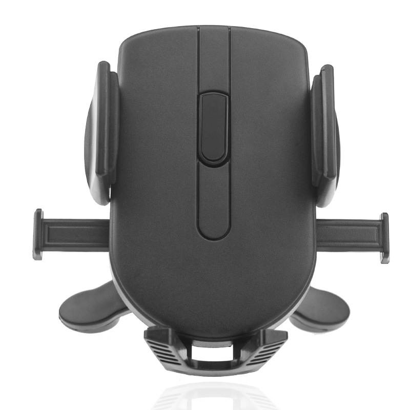 Intsupermai Cell Phone Air Vent Cradle Car Mount Holder Stand for 1.85-3.7inch Width Phone 360 Degree Rotation Black