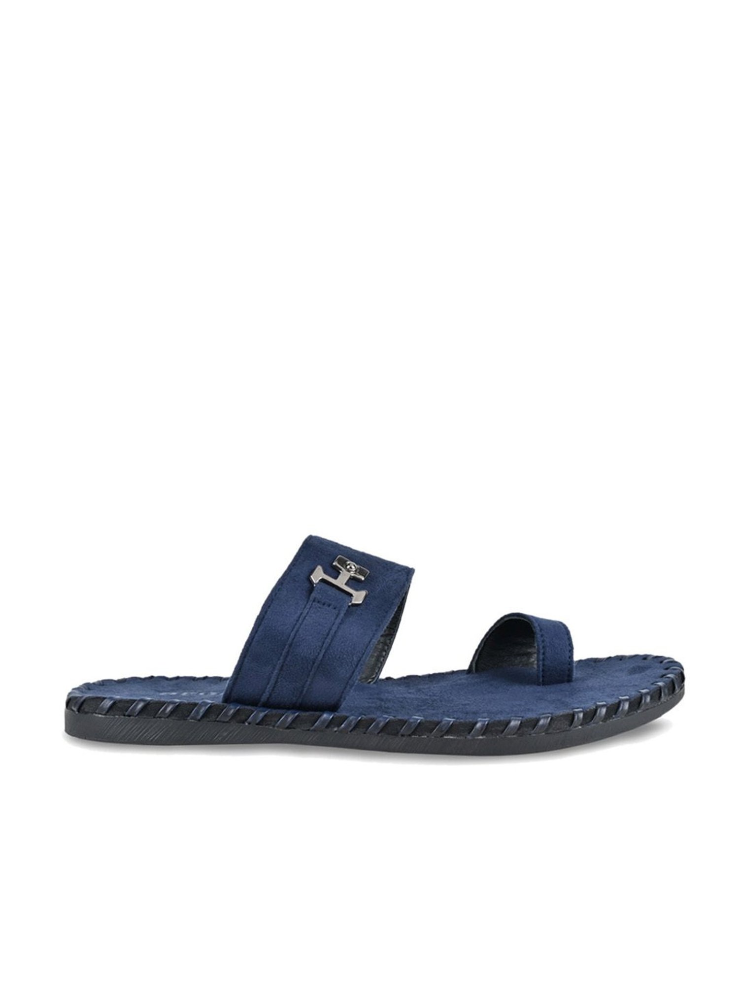 Regal Men's Blue Toe Ring Sandals