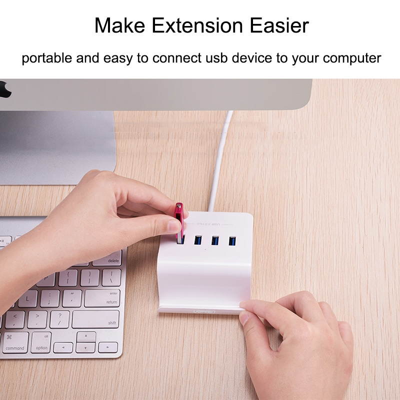 Ugreen 5Gbps Super Speed 4 Ports USB 3.0 HUB Converter with Adapter
