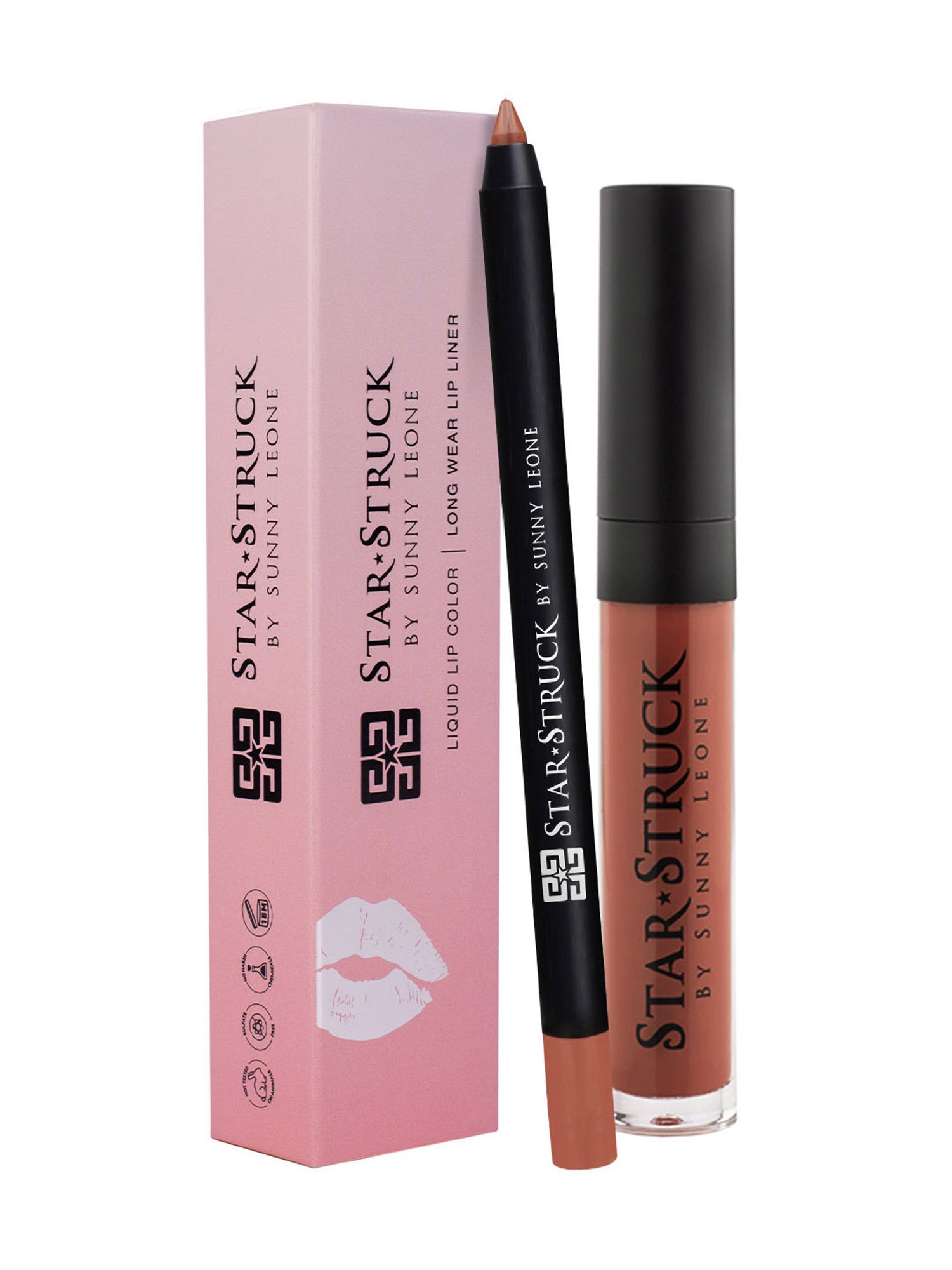 StarStruck By Sunny Leone Liquid Lip Color & Lip Liner Kiss Me Pink