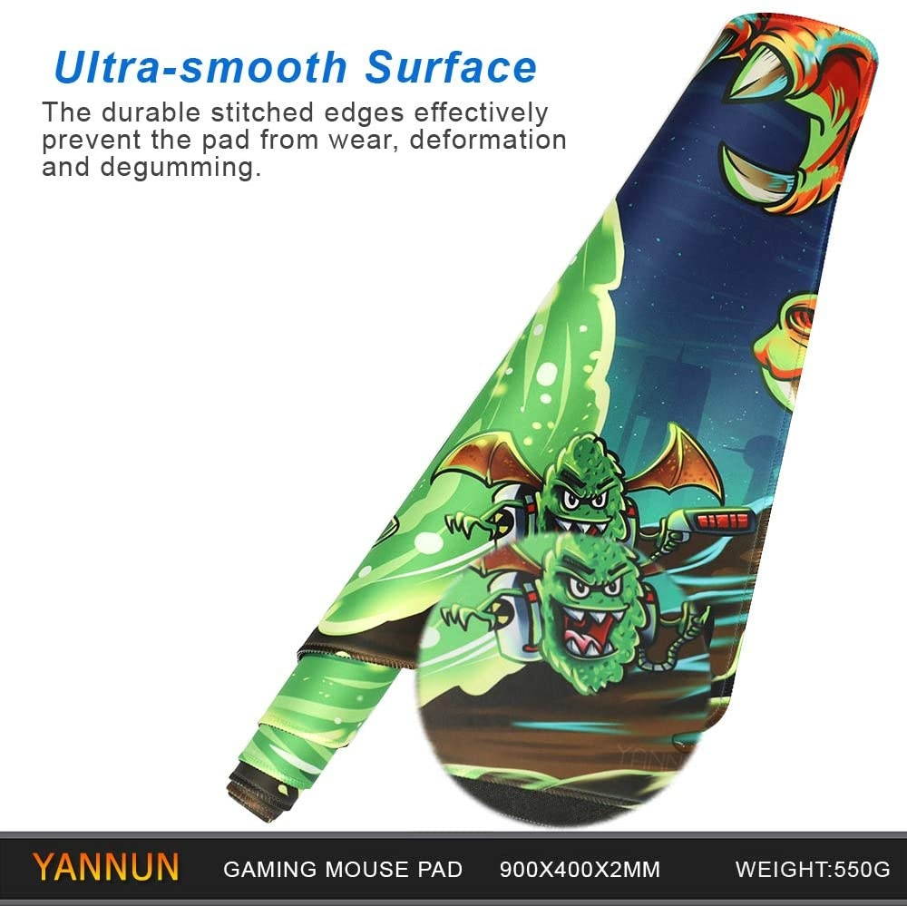 Professional Large Gaming Mouse Pad Extended Mouse Mat Waterproof Mouse Pad with Non-Slip Rubber Base Game Mouse Mat Ideal for Desk Cover, Computer Keyboard, PC and Laptop (90x40 daguaiY38)