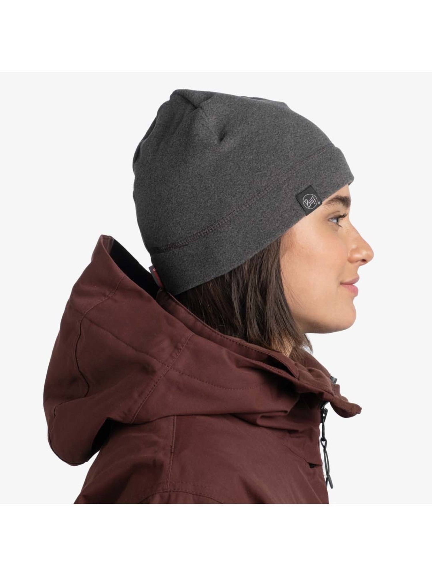 BUFF Polar Grey Solid Beanies