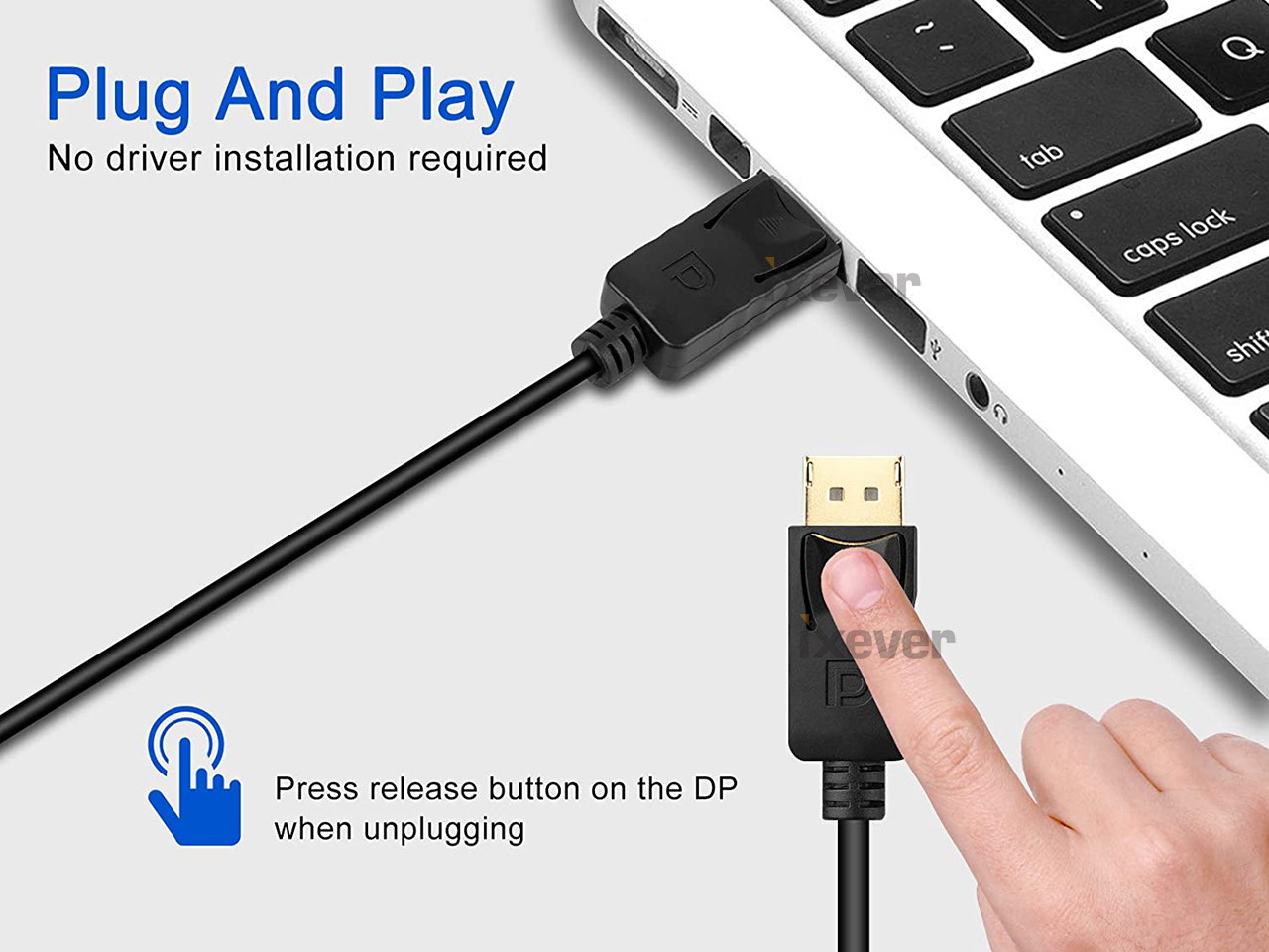 Display Port to VGA (2Pack), Gold Plated DisplayPort to VGA Converter Adapter (Male to Female) for Computer, Desktop, Laptop, PC, Monitor, Projector, HDTV, HP, Lenovo, Dell, ASUS and More