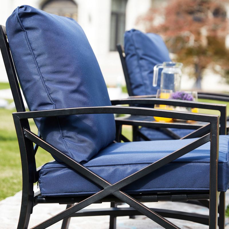 5pc Steel Frame Patio Seating Set - Patio Festival