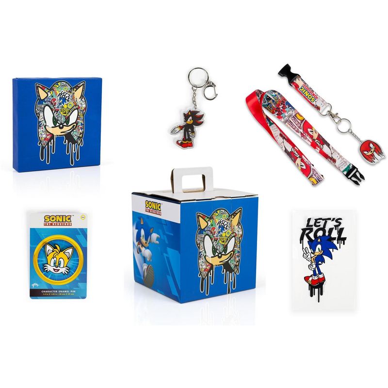 Just Funky Sonic the Hedgehog Urban Modern Collector Looksee Box | Includes 5 Themed Collectibles