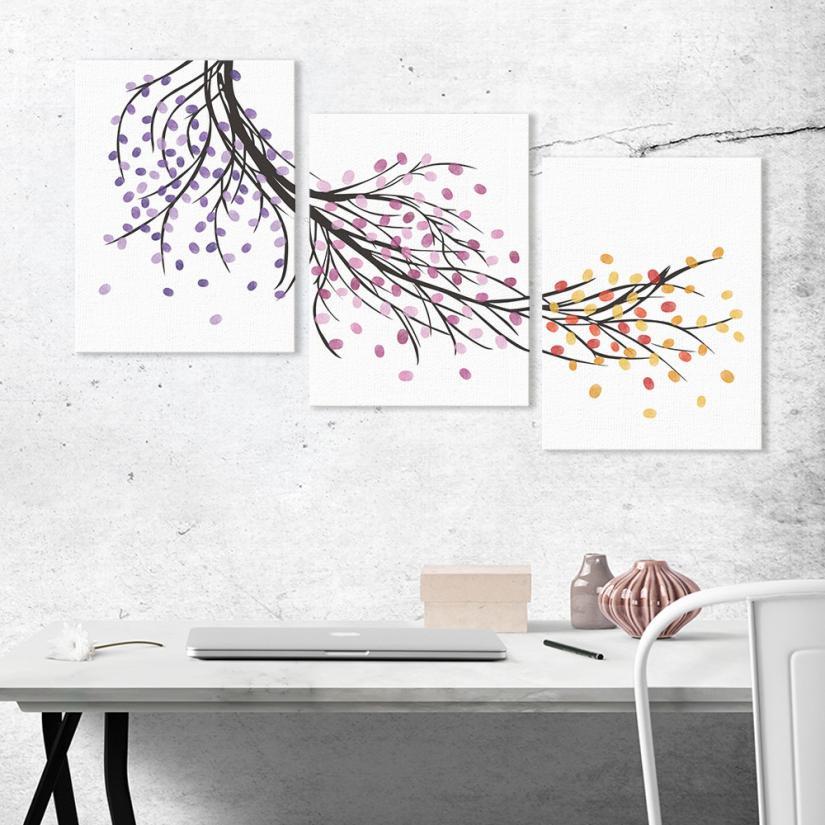 Wedding Fingerprint Tree Painting Signature Guest Book Wedding Party Graduation 10.23