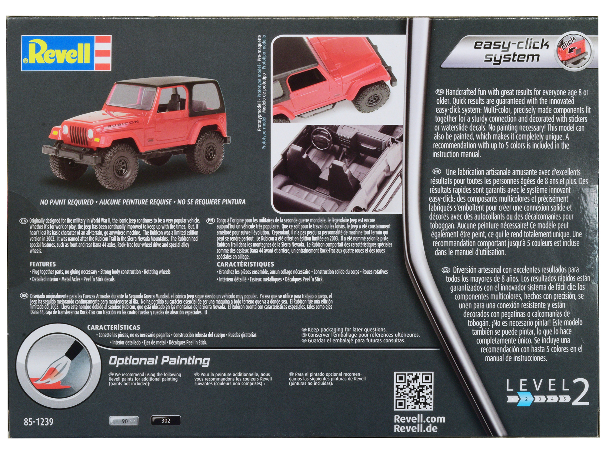 Level 5 Model Kit 1977 Jeep CJ-7 2-in-1 Kit 1/24 Scale Model by Revell
